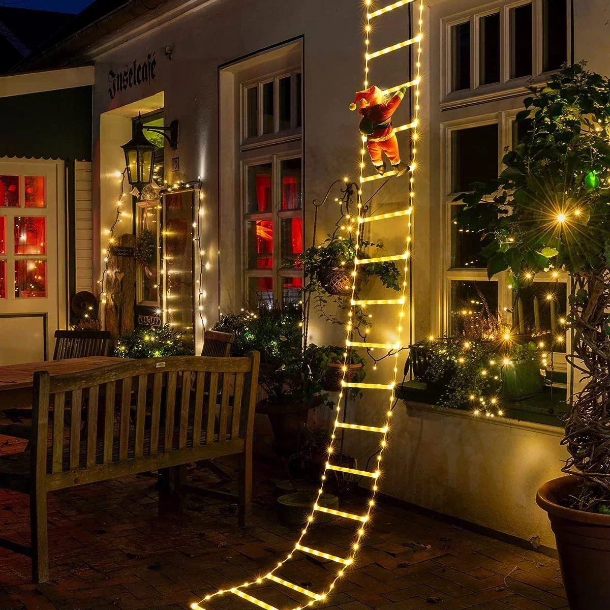 Outdoor Lighting Tree - LED Ladder Light per babbo natale