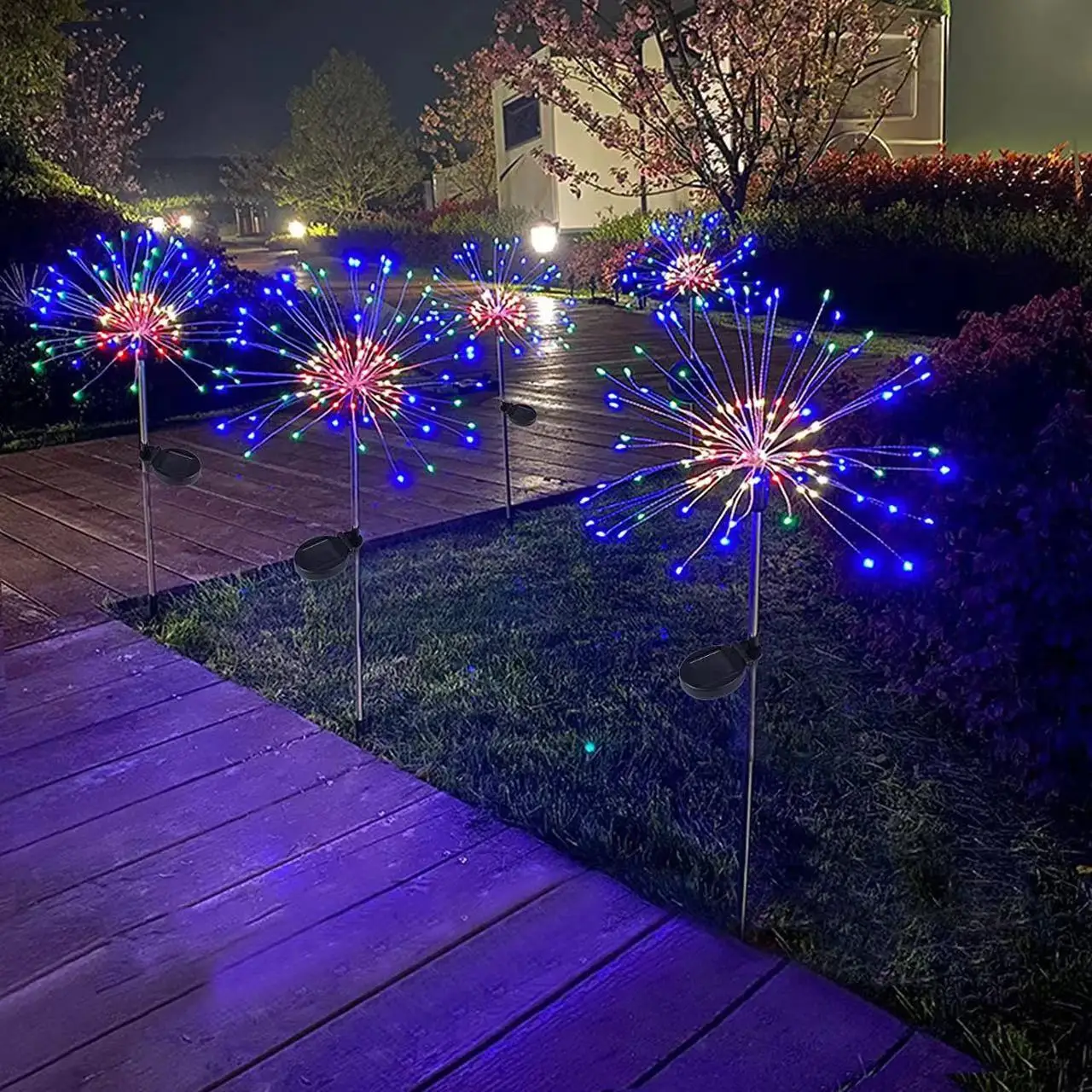 Wired Pathway Light - 1 pz solare LED fuochi d'artificio