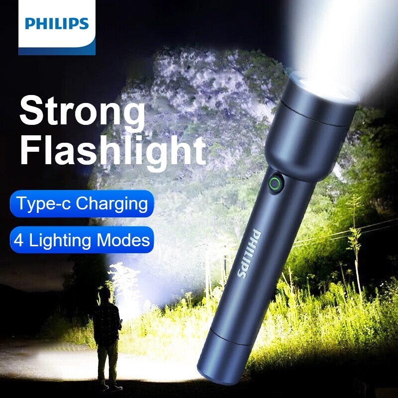 Outdoor Lighting Philips - Torcia a LED Philips con batteria