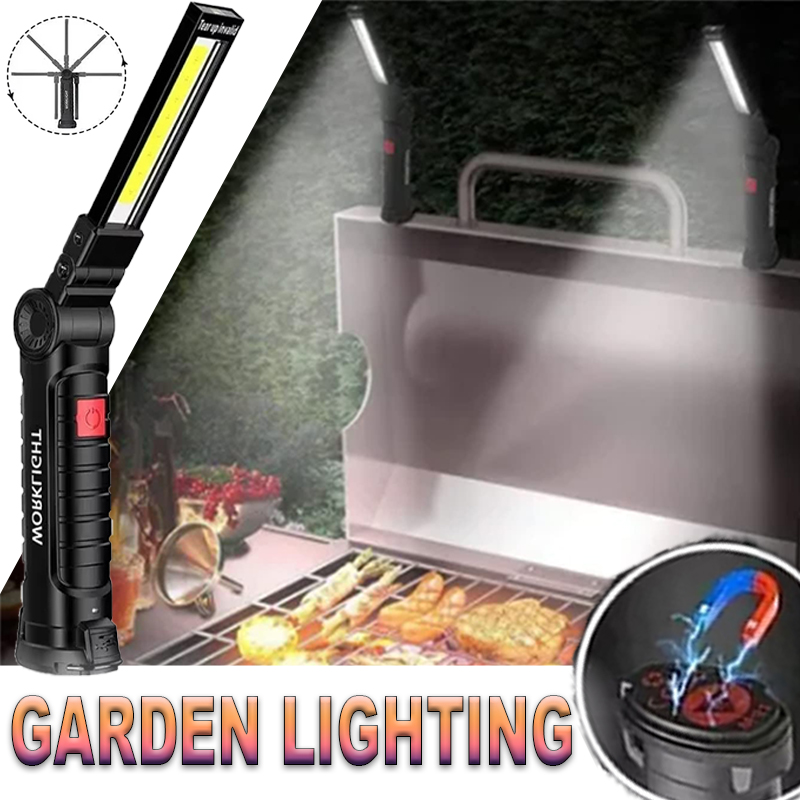 Outdoor Lighting Panel - Torcia LED portatile con gancio magnetico