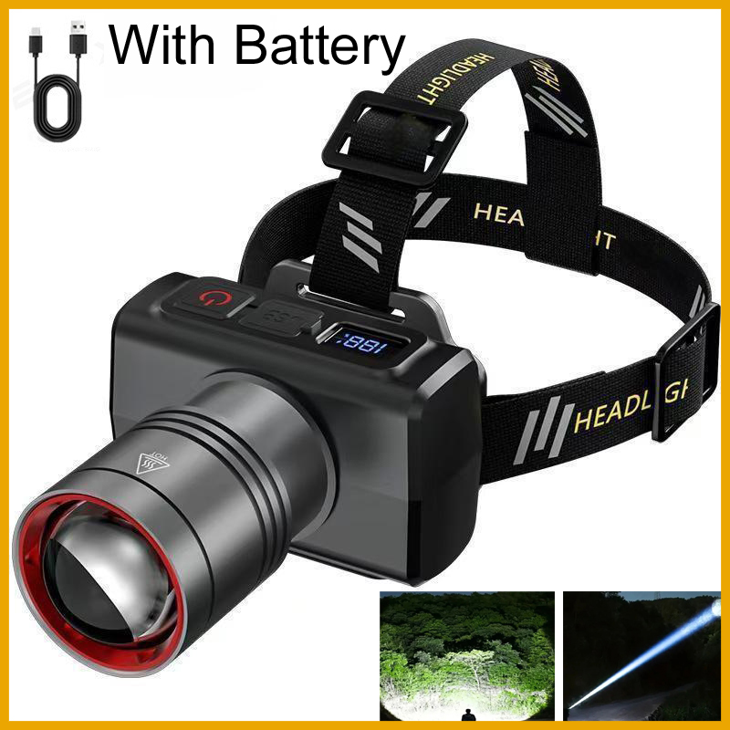Outdoor Lighting With Motion Sensor - Lampada Frontale LED Digitale Ricaricabile 2026,