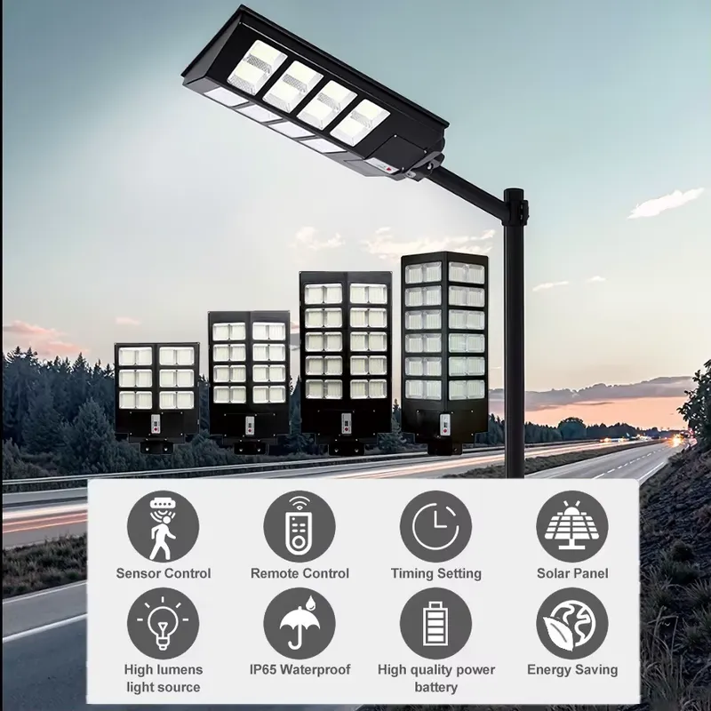 Outdoor Lighting With Motion Sensor - Lampione stradale a LED solare da