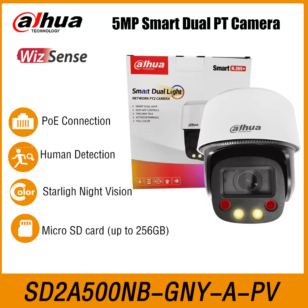 Wired Pathway Light - Dahua SD2C405NB-GNY-A-PV-S2 Telecamera PTZ di Rete