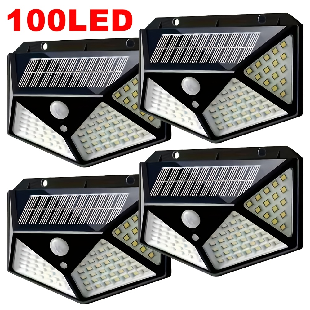 Outdoor Lighting With Motion Sensor - Lampada Solare da Giardino 100 LED
