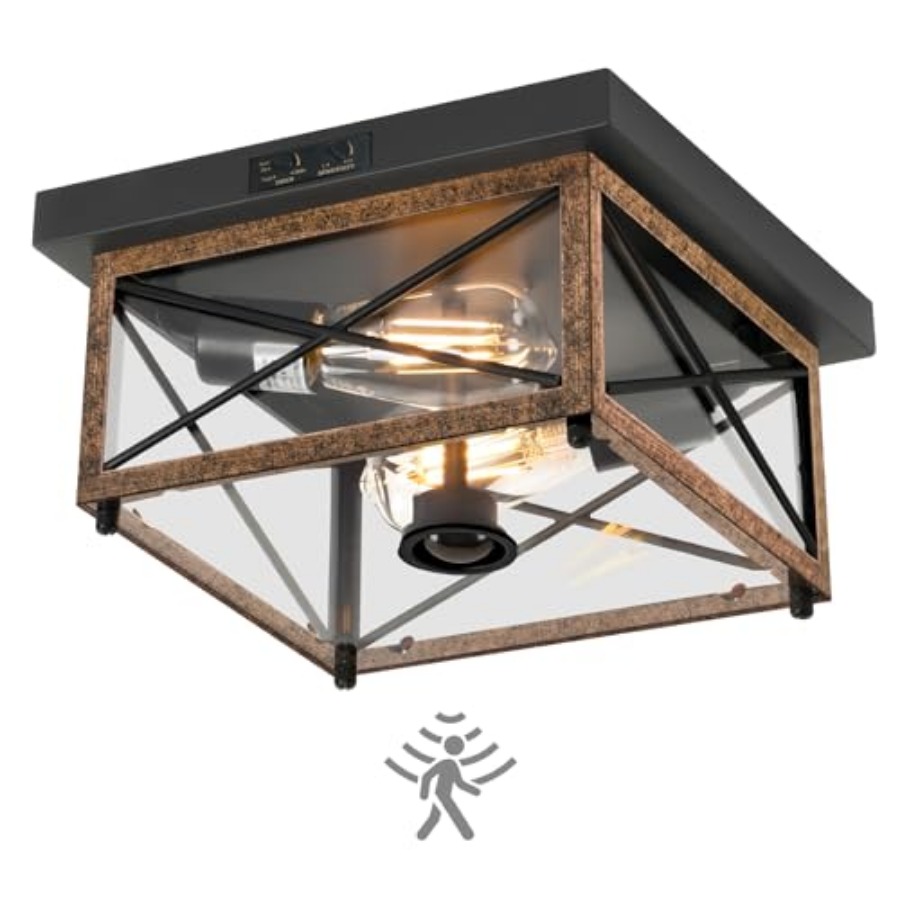 Outdoor Lighting With Motion Sensor - Plafoniera da Esterno con Sensore di