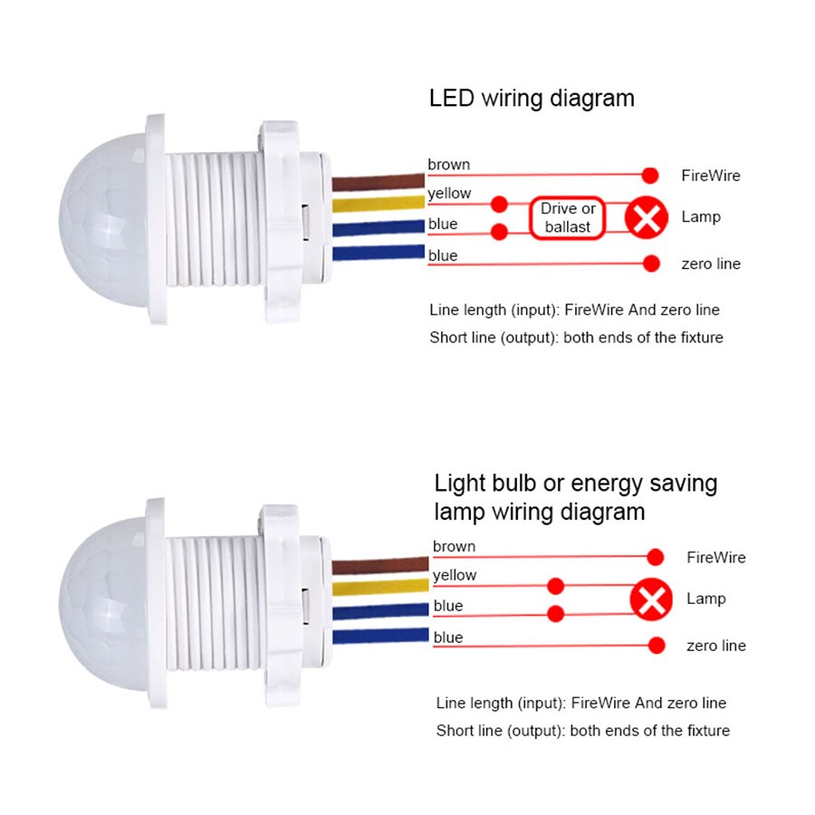 Outdoor Lighting With Motion Sensor - Sensore di Movimento PIR, Interruttore Intelligente