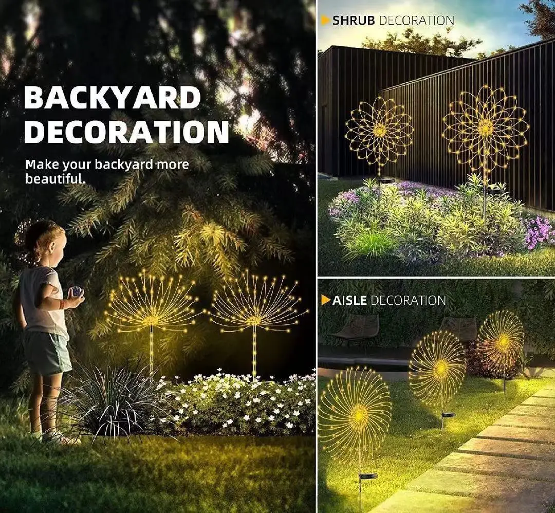 1 pz solare LED fuochi d'artif - Wired Pathway Light recensione e prezzo