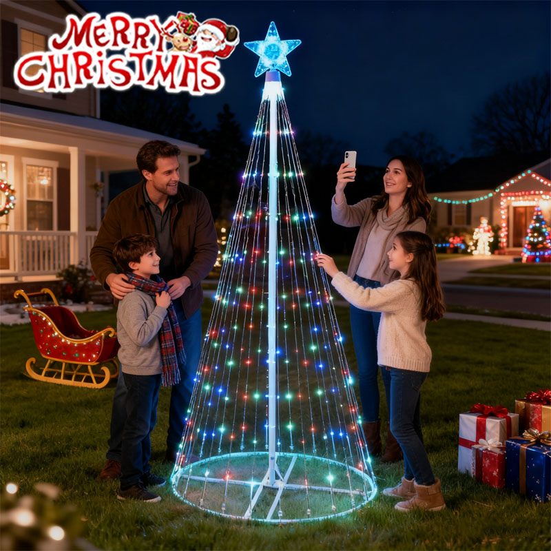Luci a cascata a LED ad energi - Outdoor Lighting Tree recensione e prezzo