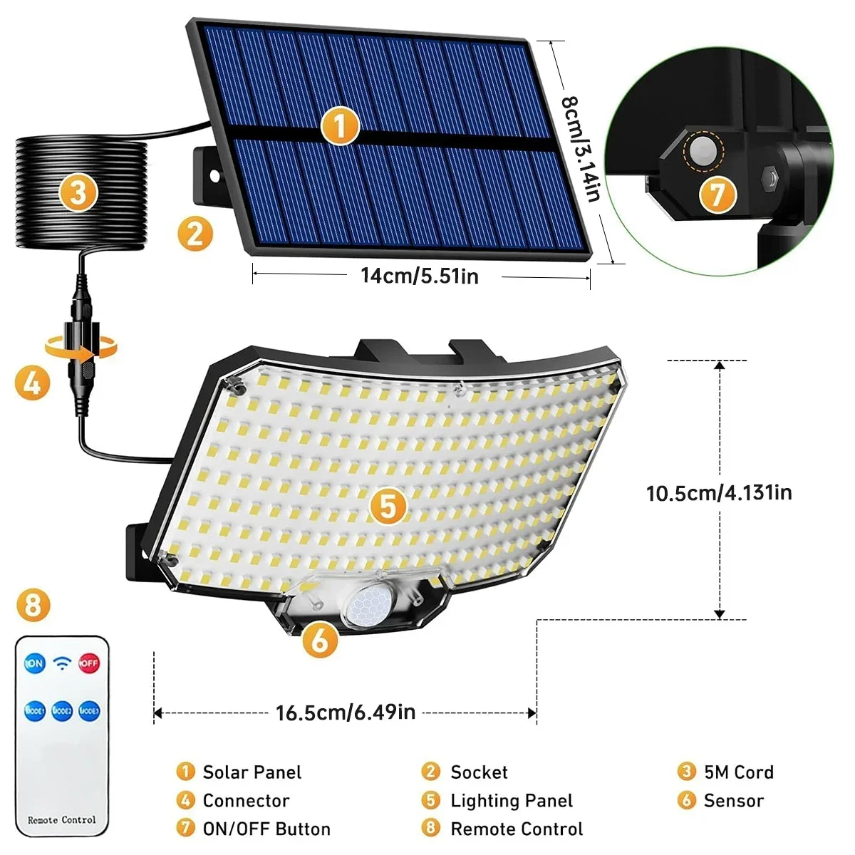 Luci Solari da Esterno 234LED  - Outdoor Lighting With Motion Sensor recensione e prezzo