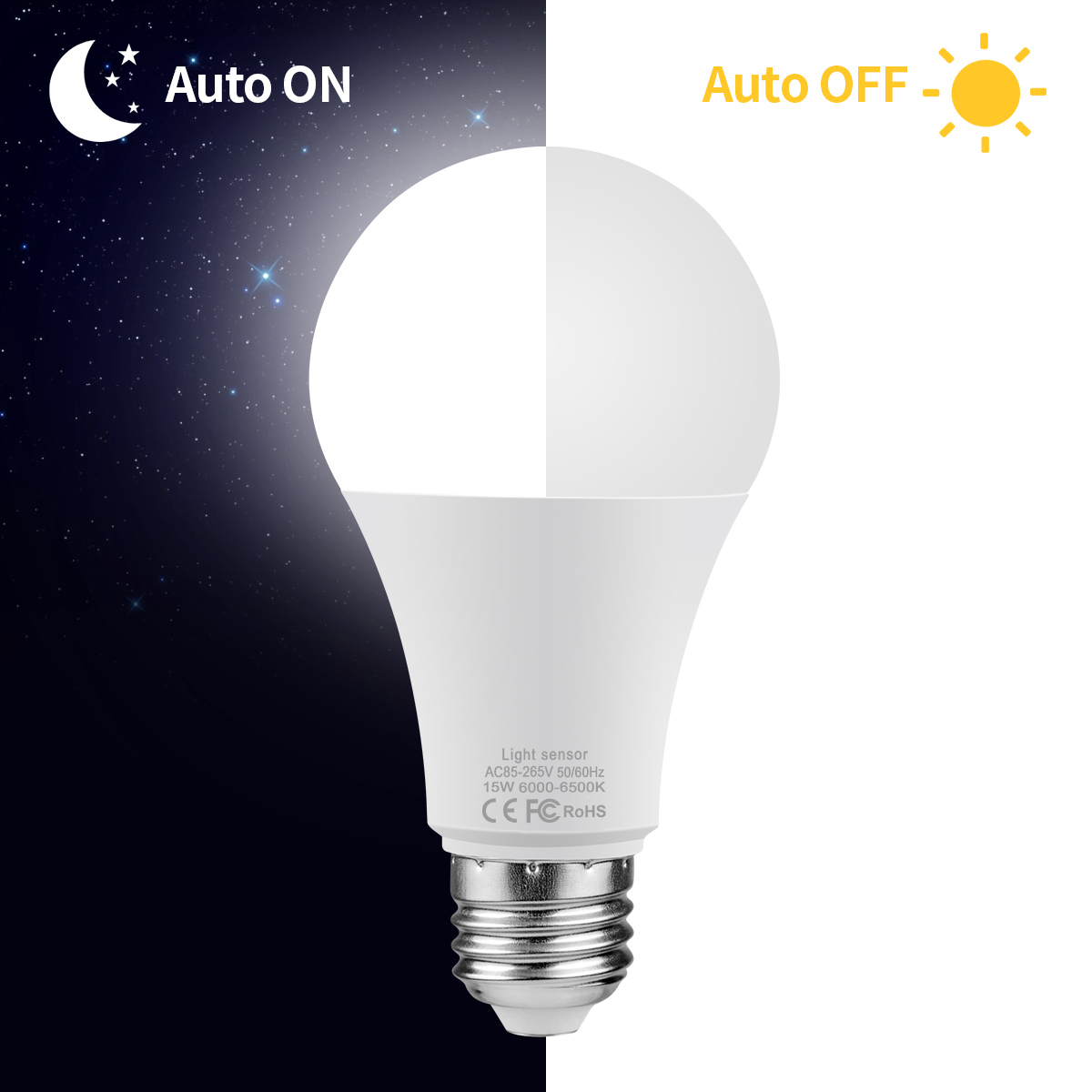 15W E27 LED Dusk to Dawn Lampa - Dusk To Dawn Bulb recensione e prezzo