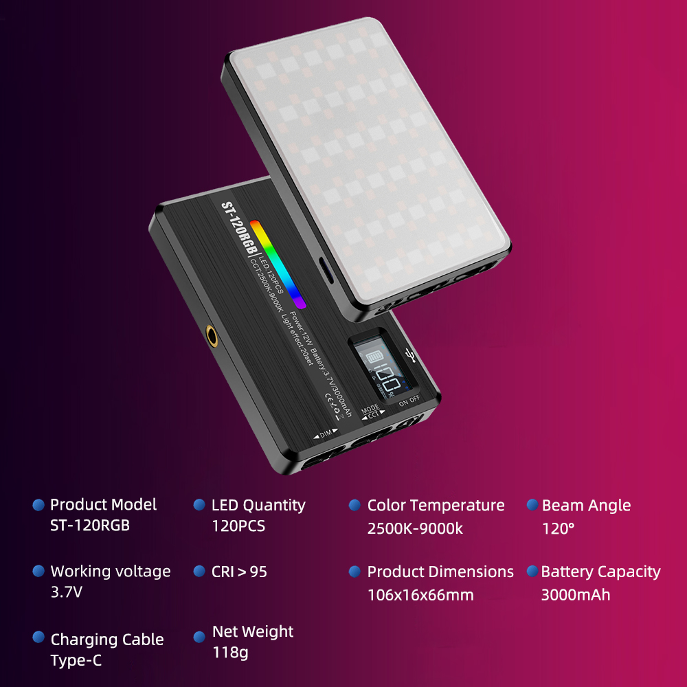 ST-120 RGB Luce fotografica a  - Outdoor Lighting Kit Photography recensione e prezzo