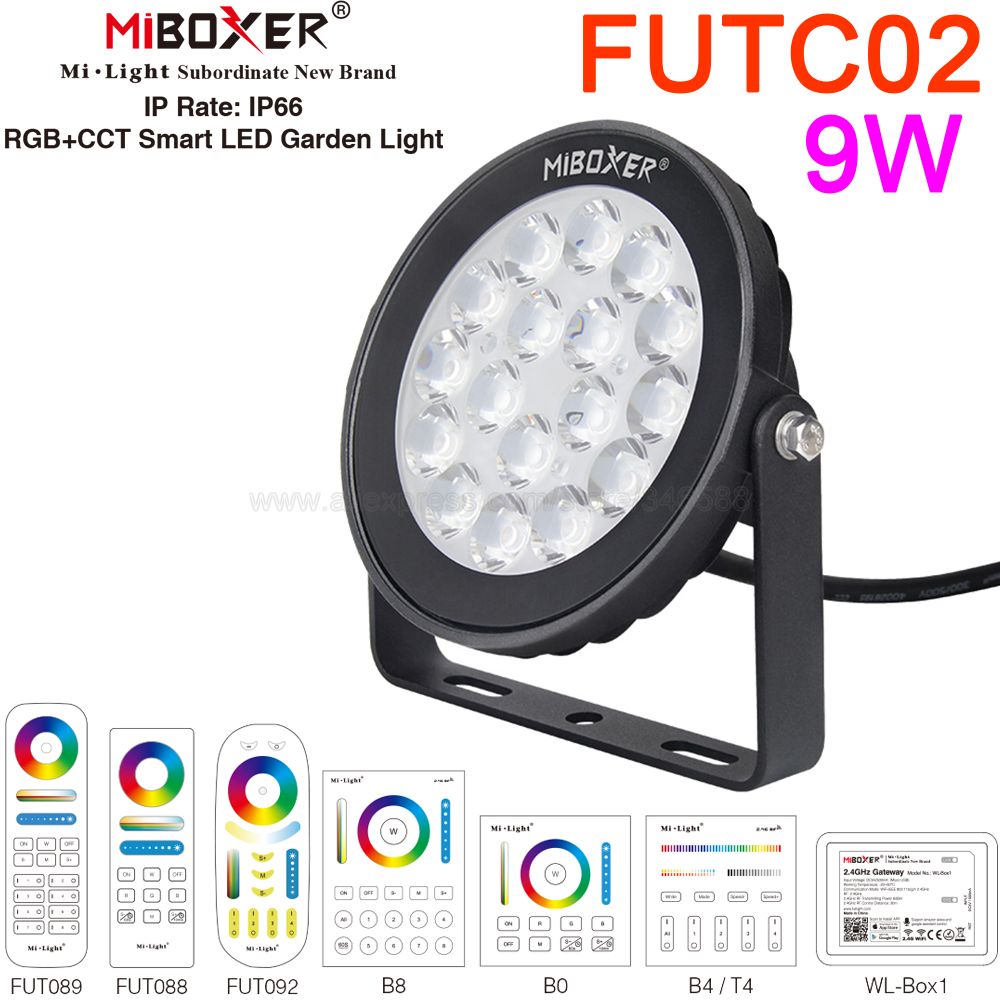 MiBoxer 9W RGB + CCT LED Luce  - Outdoor Lighting Zigbee recensione e prezzo