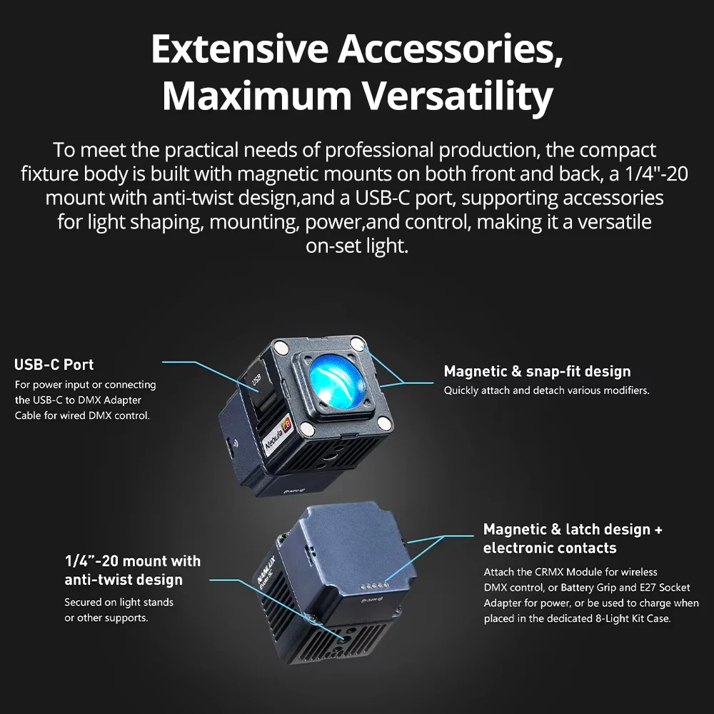 NANLUX Evoke 5C Luce LED RGB B - Outdoor Lighting Kit Photography recensione e prezzo