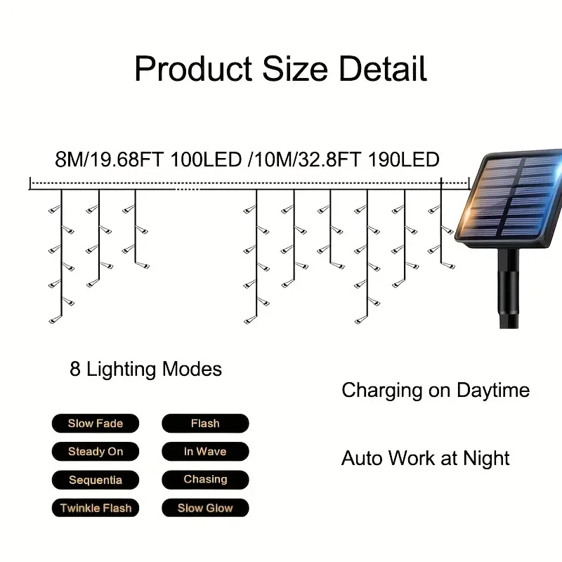 Luci Solari a Cascata per Este - Solar Fairy String recensione e prezzo