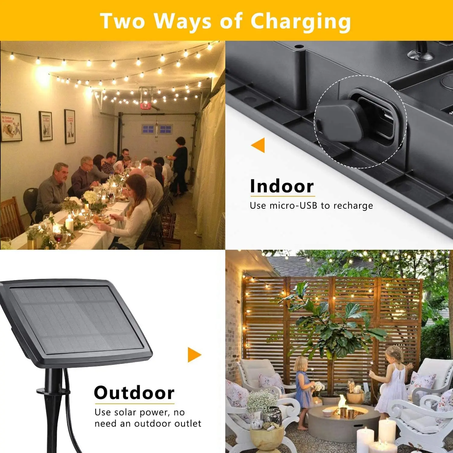 100/50/25ft solare Led stringa - Solar Fairy String recensione e prezzo