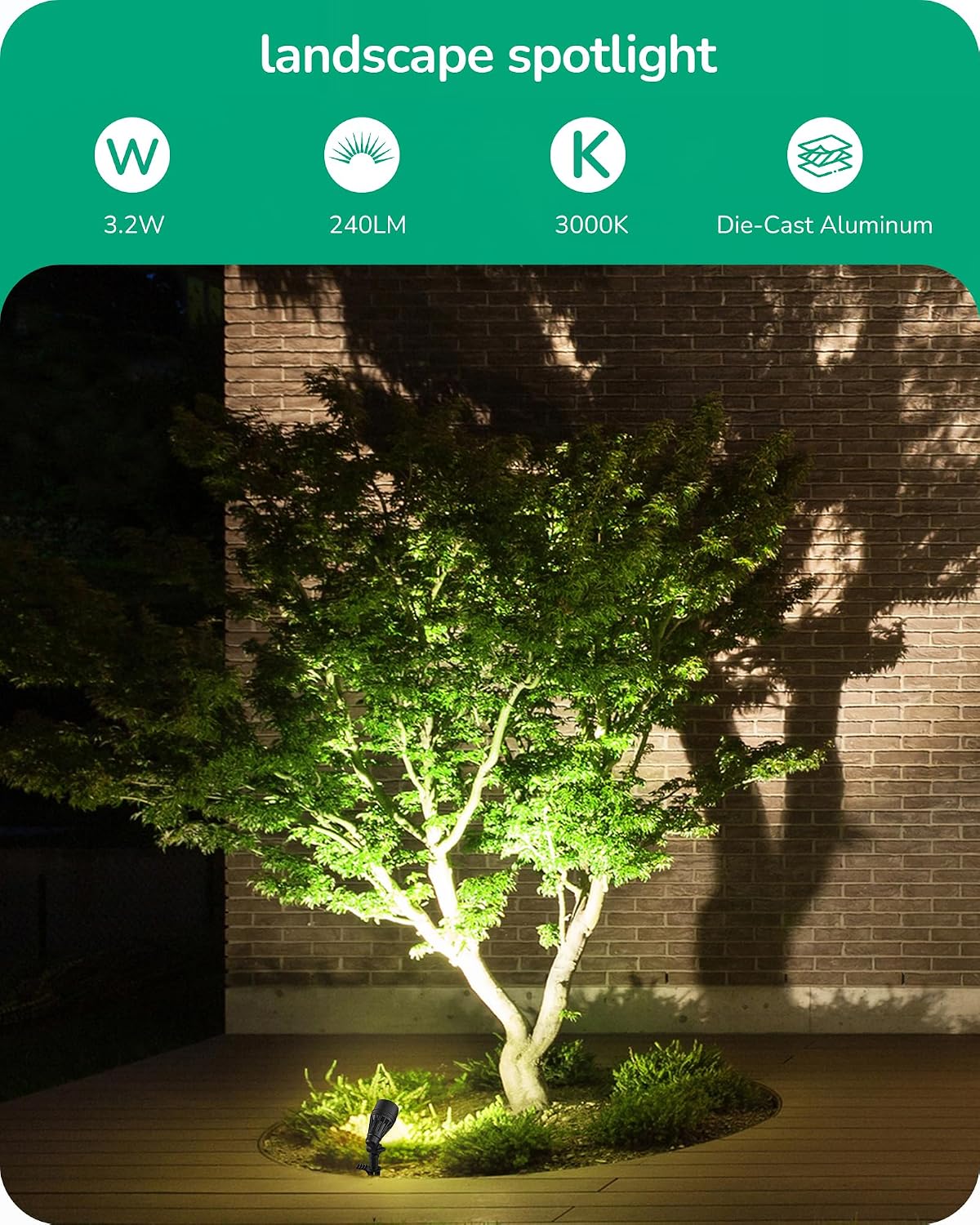 Faretto a Bassa Tensione con A - Outdoor Lighting Tree recensione e prezzo