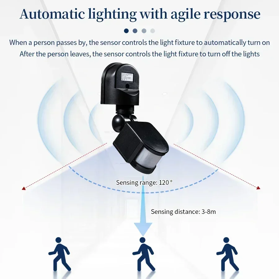 100-240V 12V PIR Sensore di mo - Outdoor Lighting With Motion Sensor recensione e prezzo